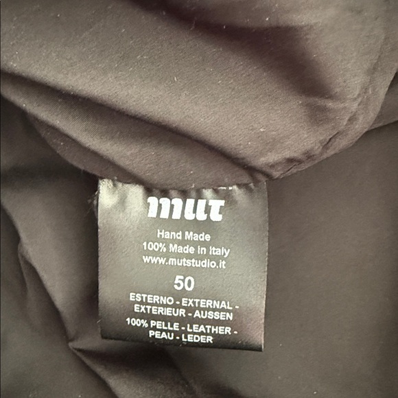 Must by Rick Owen’s Men's Black Leather Jacket, size EU 50 - or Large, paid 5800 - Picture 5 of 9